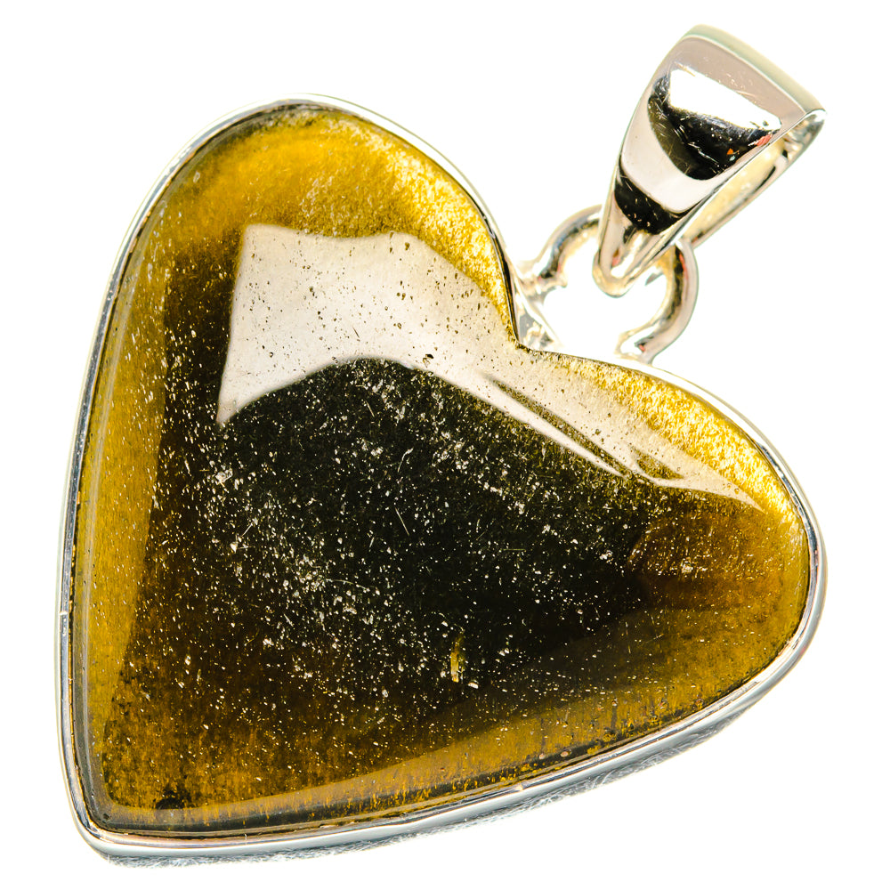 Gold Sheen Obsidian Pendants handcrafted by Ana Silver Co - PD26726 - Photo 2