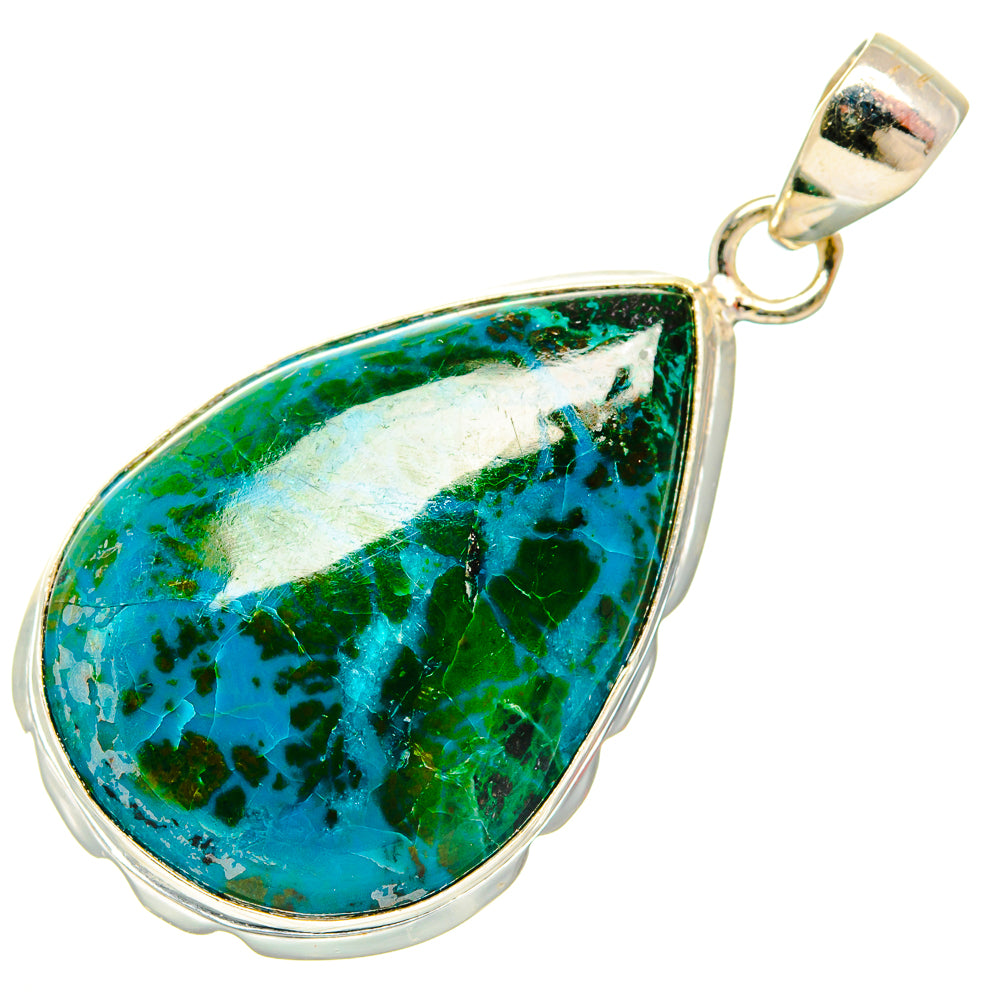 Chrysocolla Pendants handcrafted by Ana Silver Co - PD26727 - Photo 2