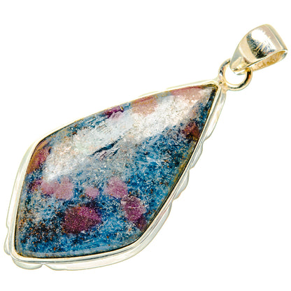 Ruby Fuchsite Pendants handcrafted by Ana Silver Co - PD26753 - Photo 2