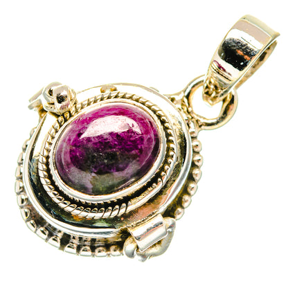 Ruby Fuchsite Pendants handcrafted by Ana Silver Co - PD26765 - Photo 2