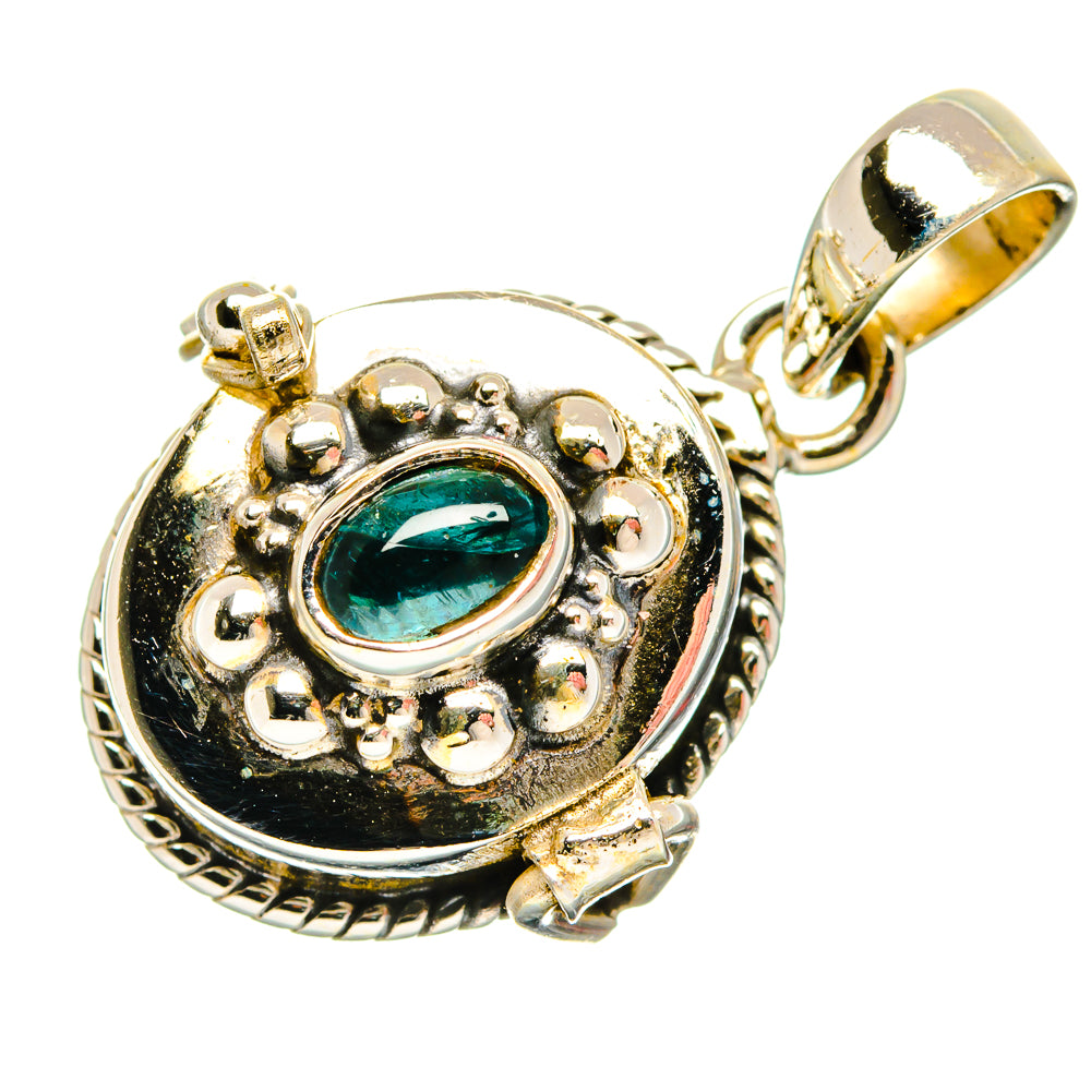 Blue Tourmaline Pendants handcrafted by Ana Silver Co - PD26768 - Photo 2