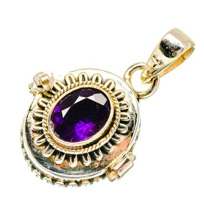 Purple Spinel Pendants handcrafted by Ana Silver Co - PD26783 - Photo 2