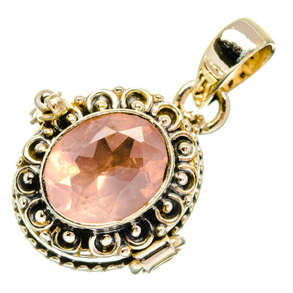 Rose Quartz Pendants handcrafted by Ana Silver Co - PD26784 - Photo 2