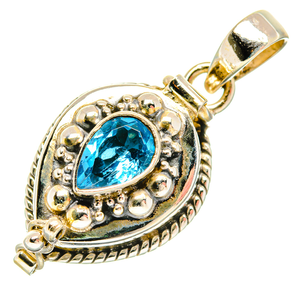 Blue Topaz Pendants handcrafted by Ana Silver Co - PD26785 - Photo 2