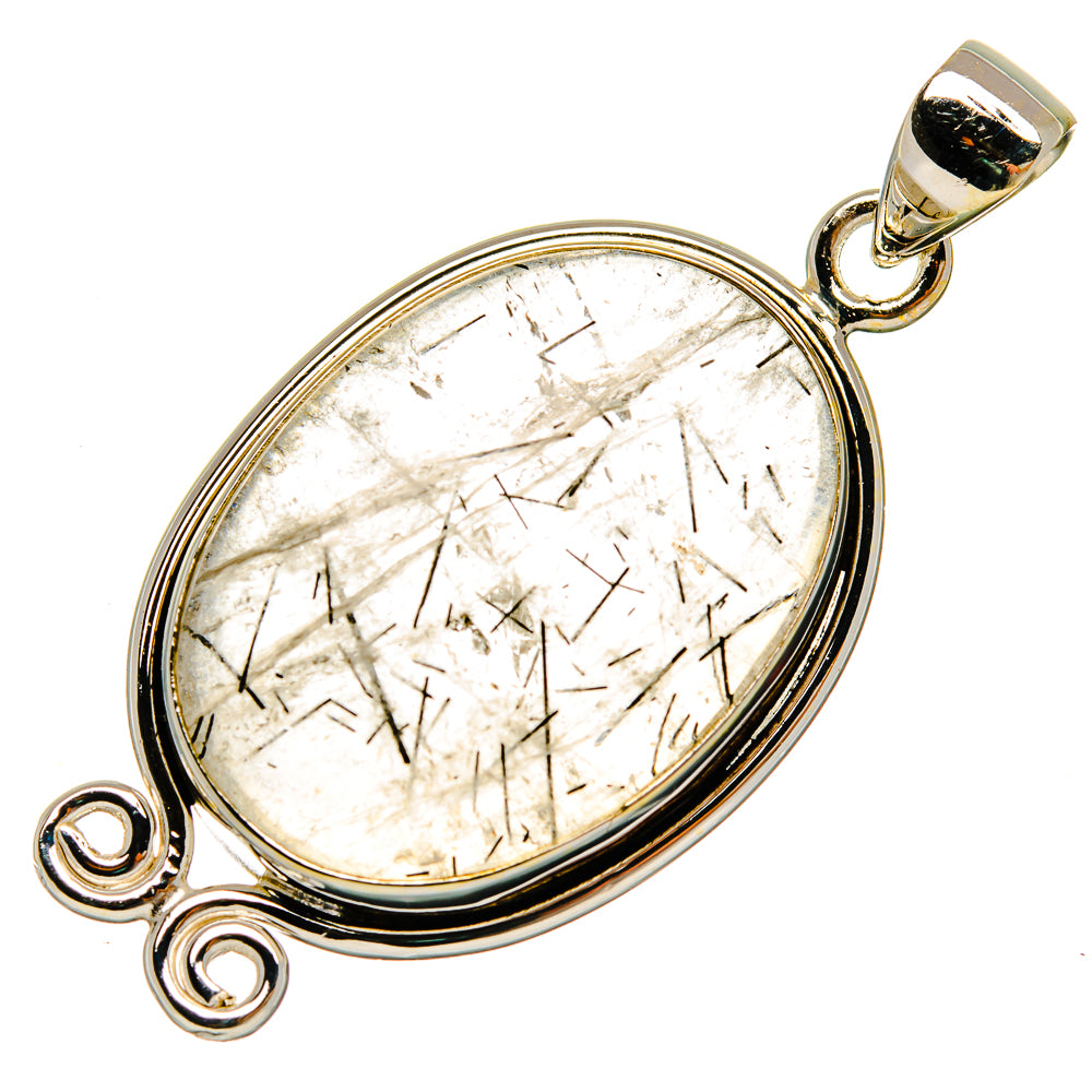 Tourmalinated Quartz Pendants handcrafted by Ana Silver Co - PD26794 - Photo 2
