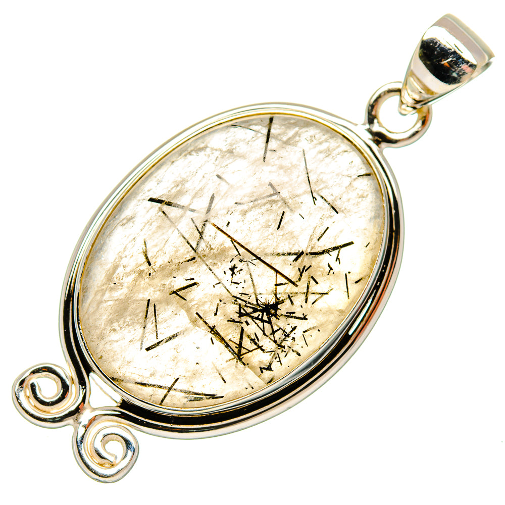Tourmalinated Quartz Pendants handcrafted by Ana Silver Co - PD26795 - Photo 2