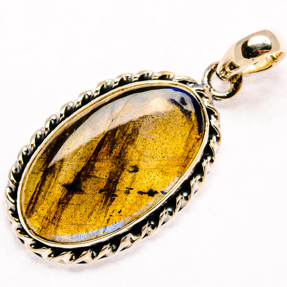 Labradorite Pendants handcrafted by Ana Silver Co - PD26802 - Photo 2