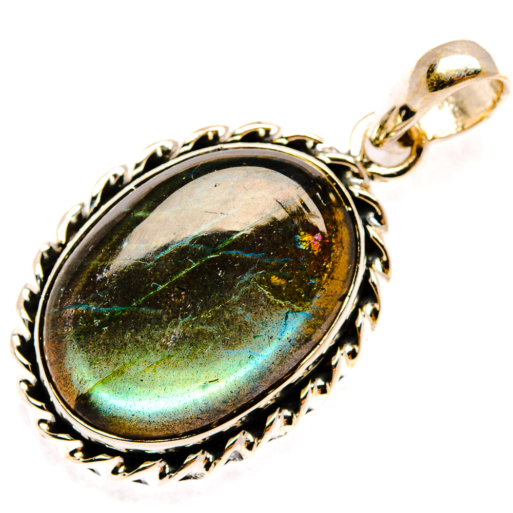 Labradorite Pendants handcrafted by Ana Silver Co - PD26805 - Photo 2