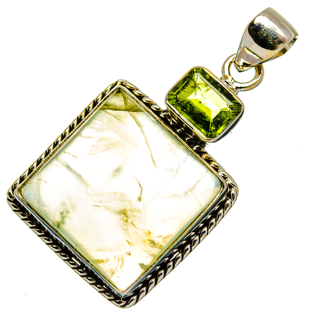 Prehnite Pendants handcrafted by Ana Silver Co - PD26835 - Photo 2