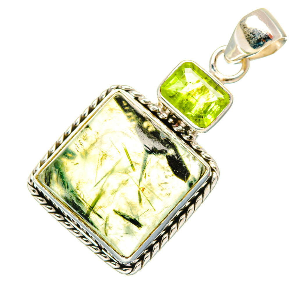 Prehnite Pendants handcrafted by Ana Silver Co - PD26836 - Photo 2