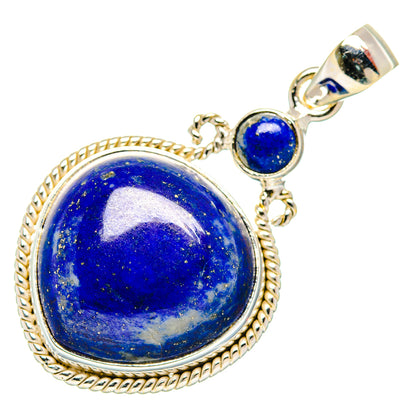 Lapis Lazuli Pendants handcrafted by Ana Silver Co - PD26844 - Photo 2