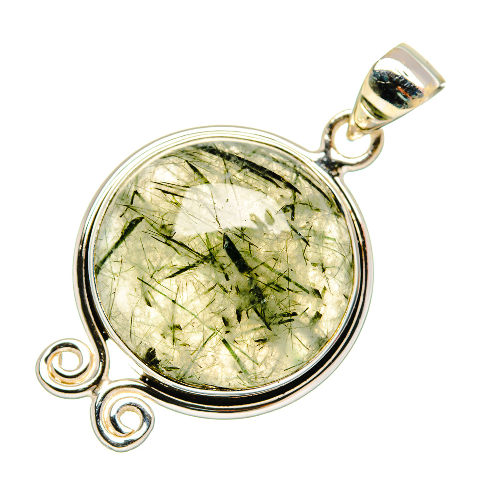 Tourmalinated Quartz Pendants handcrafted by Ana Silver Co - PD26845 - Photo 2