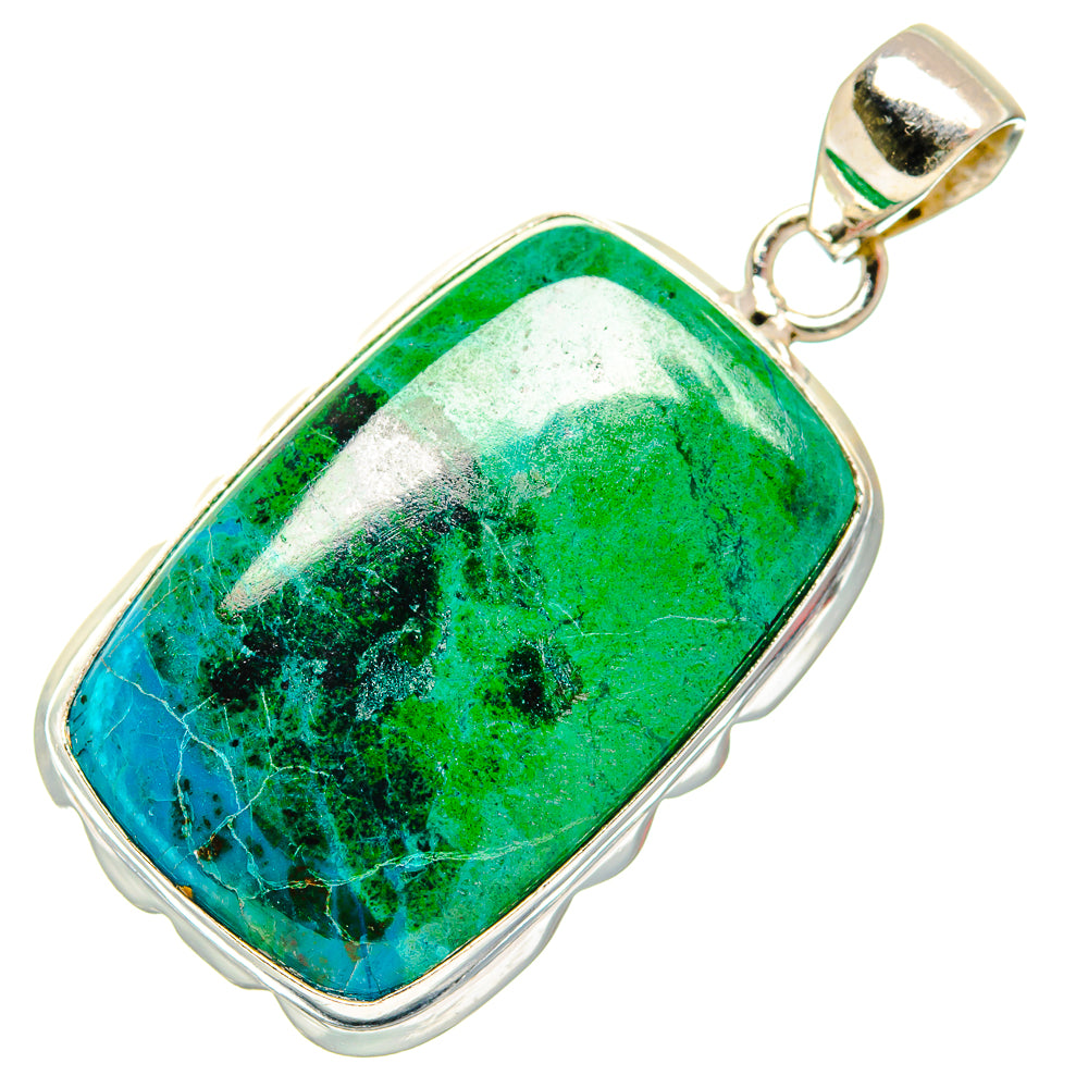 Chrysocolla Pendants handcrafted by Ana Silver Co - PD26851 - Photo 2