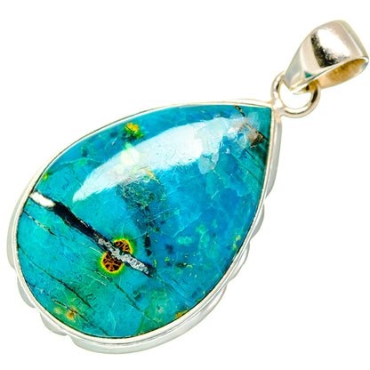 Chrysocolla Pendants handcrafted by Ana Silver Co - PD26852 - Photo 2