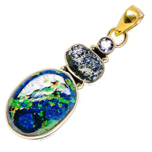 Azurite Pendants handcrafted by Ana Silver Co - PD26863 - Photo 2
