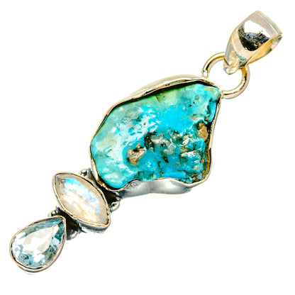 Chrysocolla Pendants handcrafted by Ana Silver Co - PD26864 - Photo 2