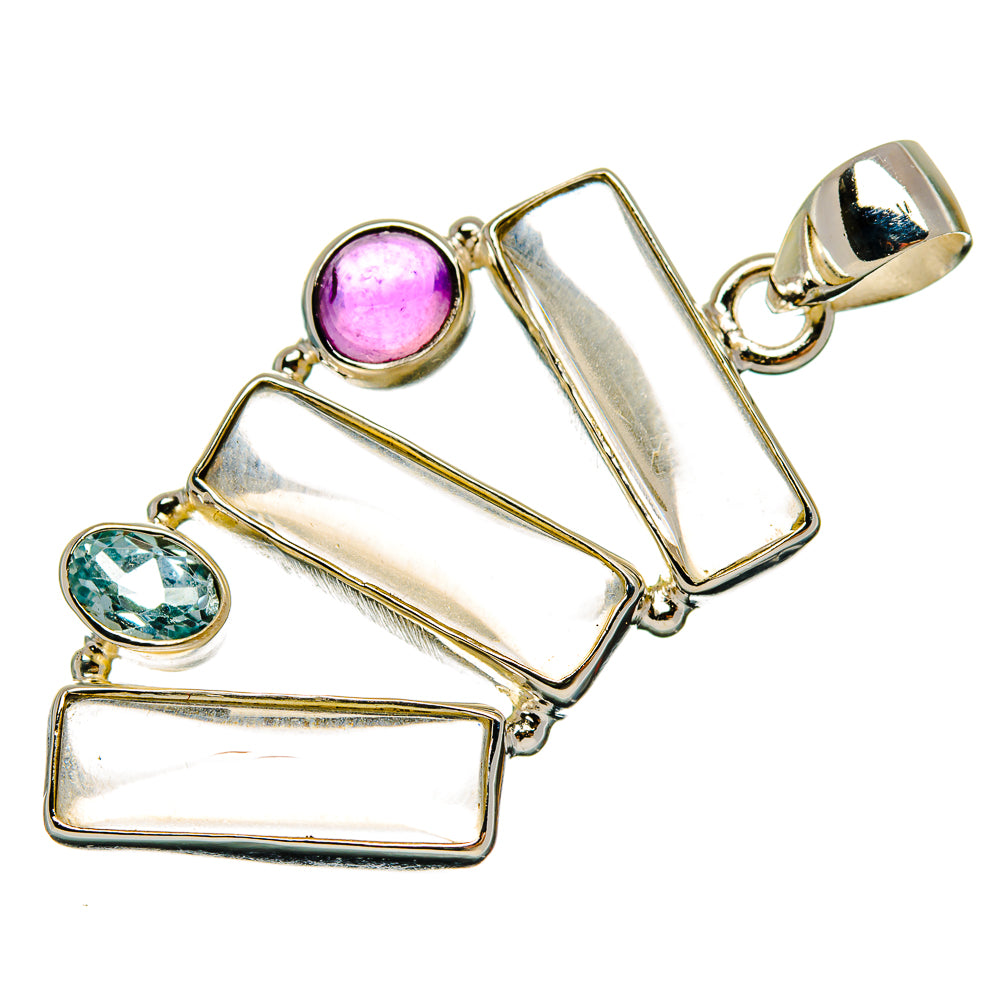 White Quartz Pendants handcrafted by Ana Silver Co - PD26871 - Photo 2
