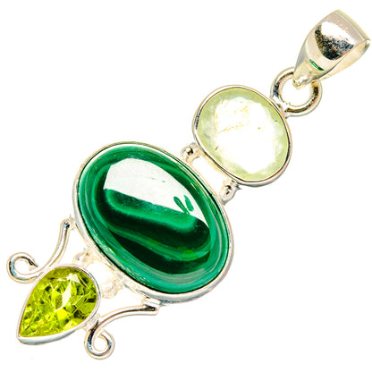 Malachite Pendants handcrafted by Ana Silver Co - PD26883 - Photo 2