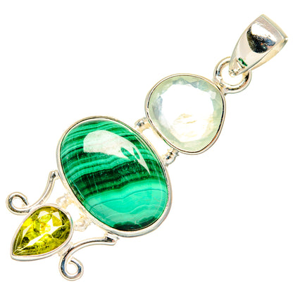 Malachite Pendants handcrafted by Ana Silver Co - PD26885 - Photo 2