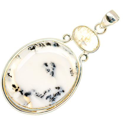 Dendritic Opal Pendants handcrafted by Ana Silver Co - PD26900 - Photo 2