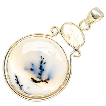 Dendritic Opal Pendants handcrafted by Ana Silver Co - PD26902 - Photo 2