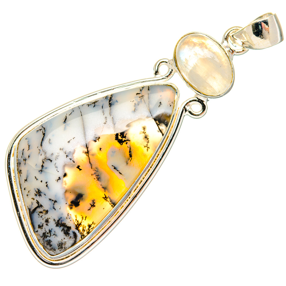 Dendritic Opal Pendants handcrafted by Ana Silver Co - PD26904 - Photo 2