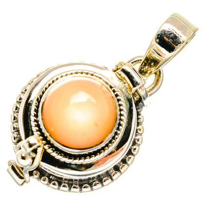 Peach Moonstone Pendants handcrafted by Ana Silver Co - PD26915 - Photo 2
