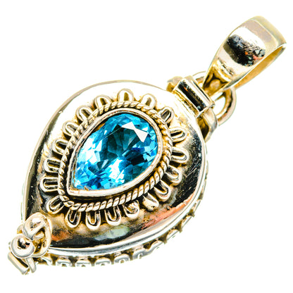 Blue Topaz Pendants handcrafted by Ana Silver Co - PD26927 - Photo 2