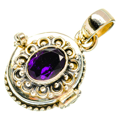 African Amethyst Pendants handcrafted by Ana Silver Co - PD26930 - Photo 2