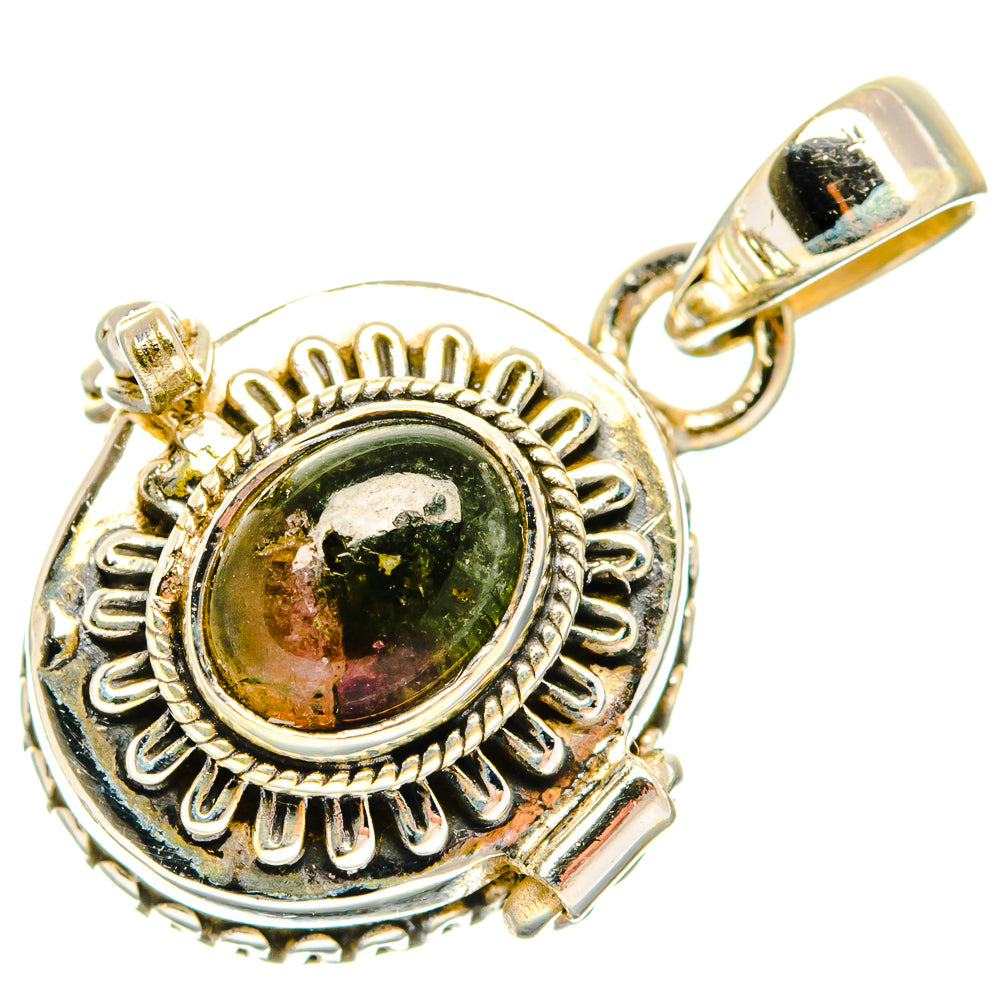 Watermelon Tourmaline Pendants handcrafted by Ana Silver Co - PD26934 - Photo 2