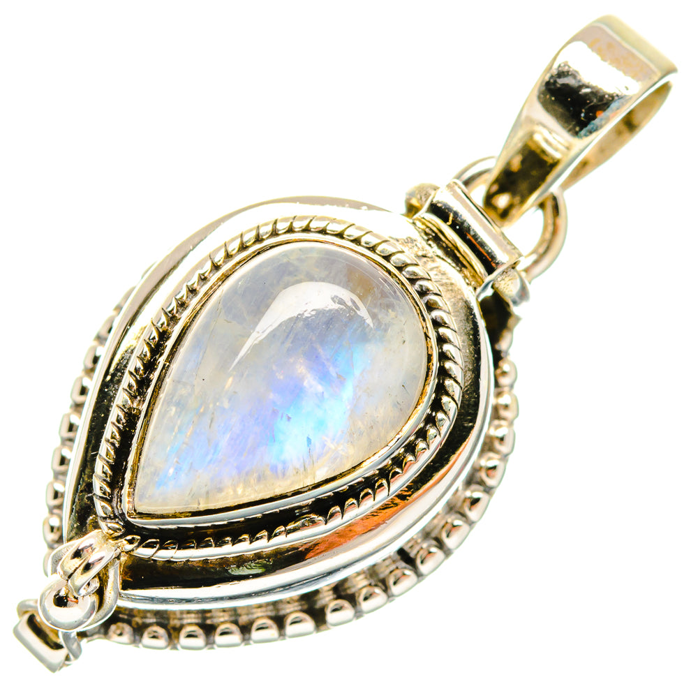 Rainbow Moonstone Pendants handcrafted by Ana Silver Co - PD26939 - Photo 2