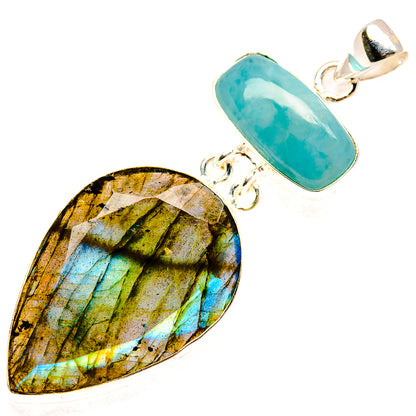 Labradorite Pendants handcrafted by Ana Silver Co - PD26945 - Photo 2