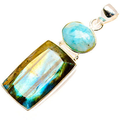 Labradorite Pendants handcrafted by Ana Silver Co - PD26948 - Photo 2