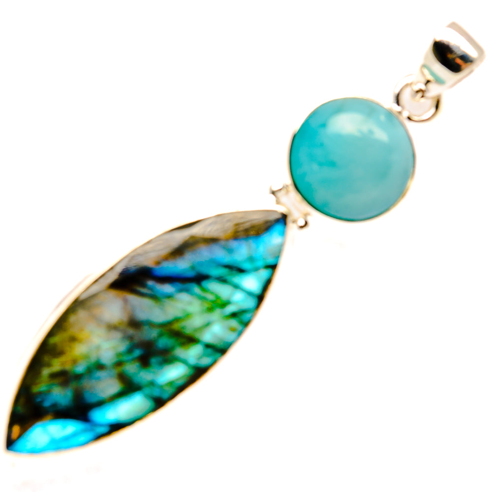 Labradorite Pendants handcrafted by Ana Silver Co - PD26951 - Photo 2