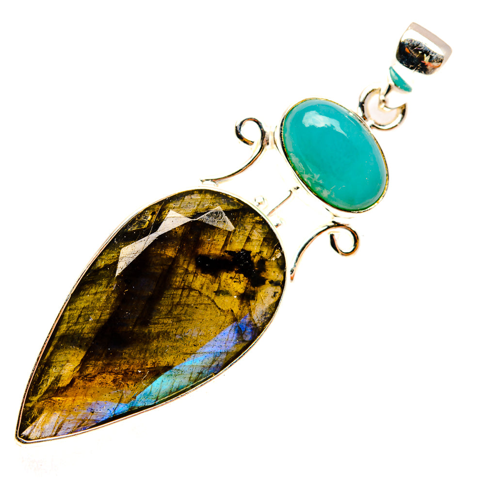 Labradorite Pendants handcrafted by Ana Silver Co - PD26954 - Photo 2