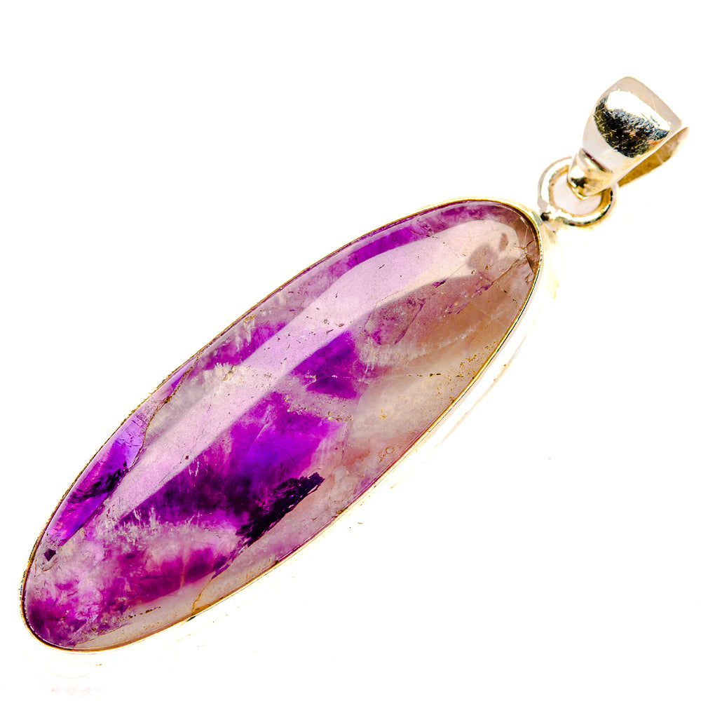 Chevron Amethyst Pendants handcrafted by Ana Silver Co - PD26971 - Photo 2