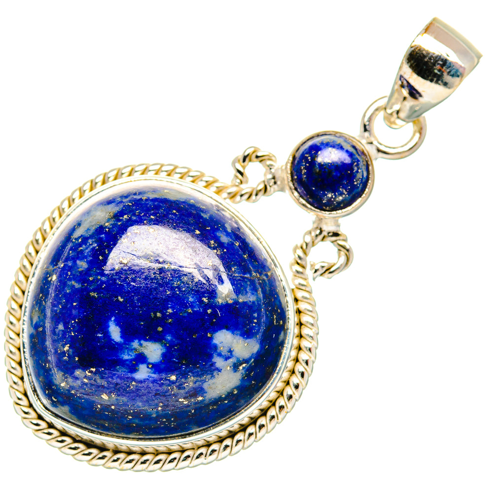 Lapis Lazuli Pendants handcrafted by Ana Silver Co - PD26983 - Photo 2
