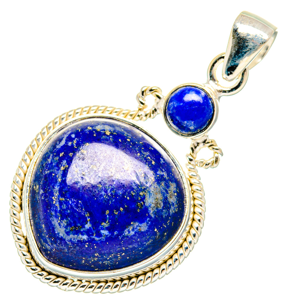 Lapis Lazuli Pendants handcrafted by Ana Silver Co - PD26985 - Photo 2