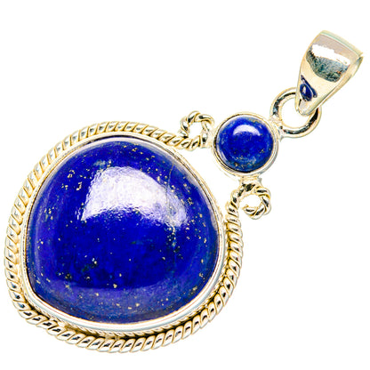 Lapis Lazuli Pendants handcrafted by Ana Silver Co - PD26988 - Photo 2