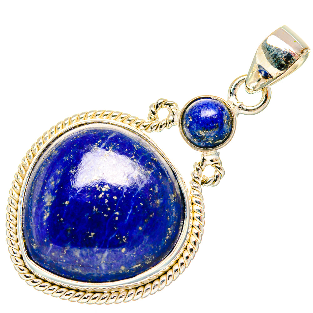 Lapis Lazuli Pendants handcrafted by Ana Silver Co - PD26990 - Photo 2