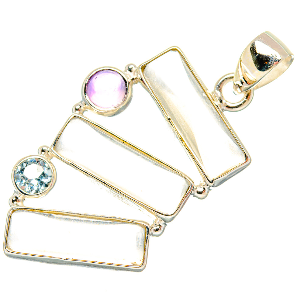 White Quartz Pendants handcrafted by Ana Silver Co - PD27023 - Photo 2