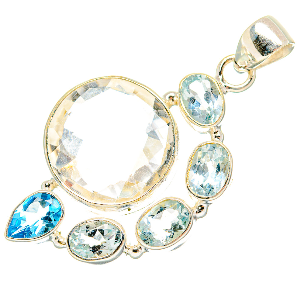 White Quartz Pendants handcrafted by Ana Silver Co - PD27028 - Photo 2