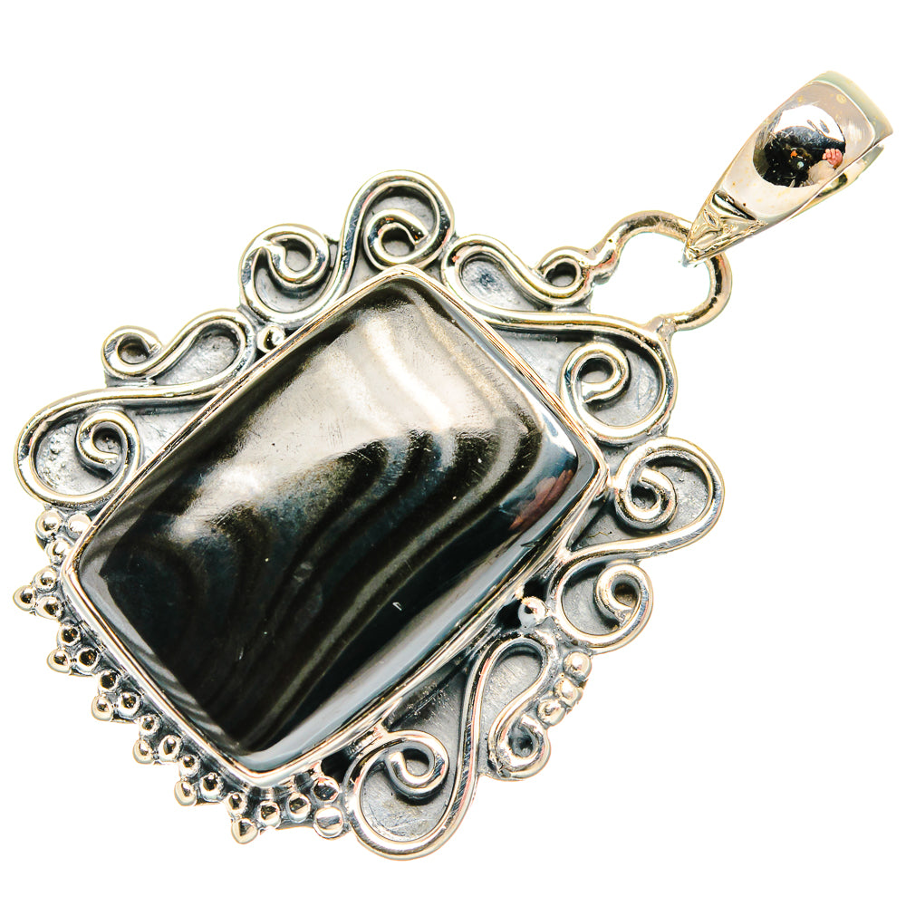 Psilomelane Pendants handcrafted by Ana Silver Co - PD27034 - Photo 2