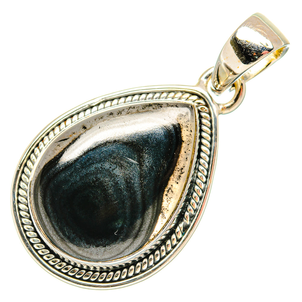 Psilomelane Pendants handcrafted by Ana Silver Co - PD27037 - Photo 2