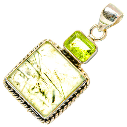 Prehnite Pendants handcrafted by Ana Silver Co - PD27042 - Photo 2