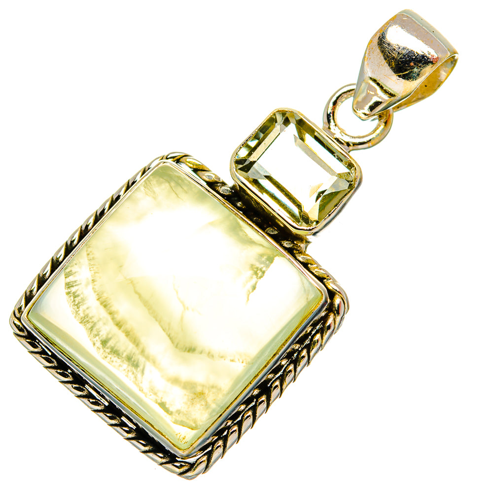 Prehnite Pendants handcrafted by Ana Silver Co - PD27048 - Photo 2