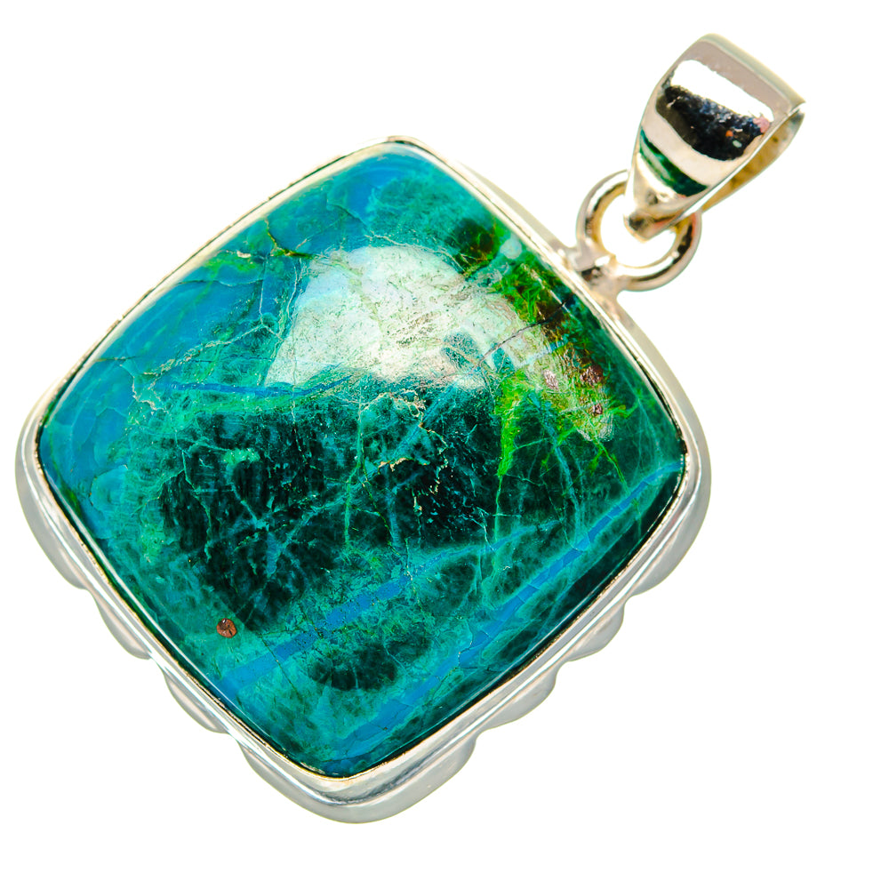 Chrysocolla Pendants handcrafted by Ana Silver Co - PD27054 - Photo 2