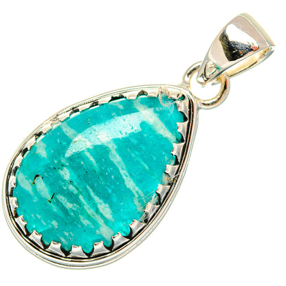 Amazonite Pendants handcrafted by Ana Silver Co - PD27056 - Photo 2