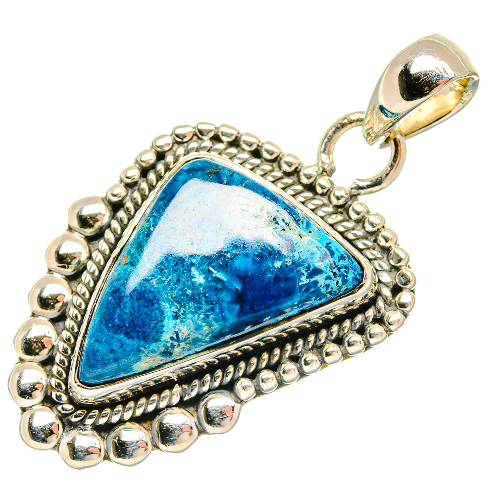 Chrysocolla Pendants handcrafted by Ana Silver Co - PD27073 - Photo 2