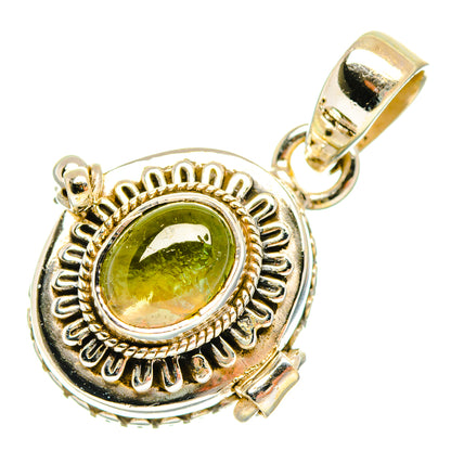 Green Tourmaline Pendants handcrafted by Ana Silver Co - PD27081 - Photo 2